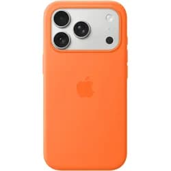 Apple Silikon Case iPhone 17 Pro mit MagSafe orange