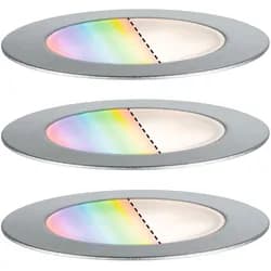 Paulmann Plug & Shine LED Bodeneinbauleuchte Floor 3er-Set - Silber