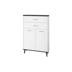 Highboard Lindas Weiß/Anthrazit