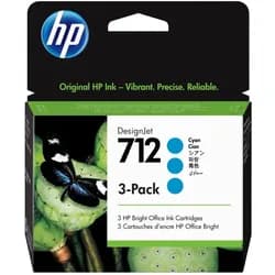 HP Tinte 712 cyan, 3er-Pack