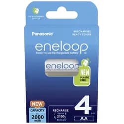 eneloop 4x Akkus Mignon AA 2000 mAh