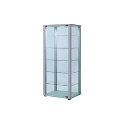 Vitrine Kavisa Silberfarben