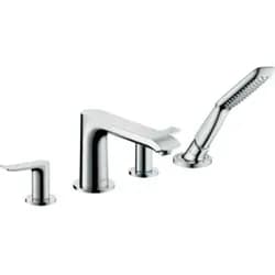 hansgrohe Wannenarmatur Metris 4-Loch Wannenrandarmatur - Chrom