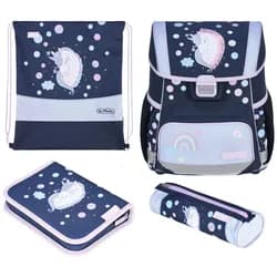 Herlitz Schulranzen-Set »Loop Plus Unicorn Dreams« grün, 31x37x22 cm