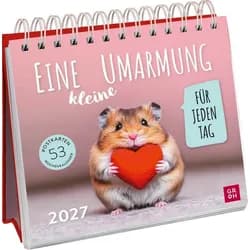 groh Verlag Tischkalender Postkartenkalender 2027: Eine kleine Umarmung für jeden Tag
