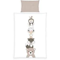 Baby Best Babybettwäsche babybest Woodland Crew, Renforcé, 1 teilig, mit Wendefunktion bunt
