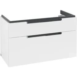 Villeroy & Boch Waschtischunterschrank Subway 2.0 A915 987x590x449mm Griff chromfarbig glänzend Whit A91510MS