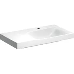 Geberit Waschtisch Xeno2 90x48cm, Ab L, HL mi, o. ÜL, we. K-Tect