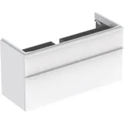 Geberit Smyle US für WT, eckig, m. 2 Schubl. 118,4x61,7x47cm, weiß