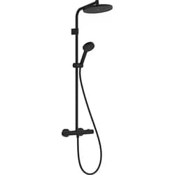 Hansgrohe Activera S Duschsystem mit Thermostatarmatur Matt Schwarz 28078670