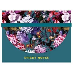 Haftnotizen Sticky Notes Set Blumenbouquet petrol