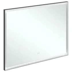 V&B Spiegel Subway 3.0 Alu-Rahmen, 100x75x4,75cm, sw matt/we ma