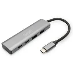 Digitus USB-C Hub, 4-Port , 2x USB A + 2x USB-C