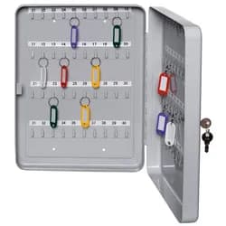 ALCO Schlüsselkasten Schlüsselkassette Stahlblech 280x60x370mm für 80 Schlüssel lichtgrau grau