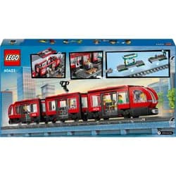LEGO® Straßenbahn mit Haltestelle