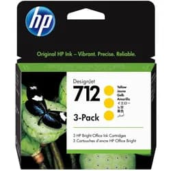 712 / 3ED79A 3-Pack Yellow Ink