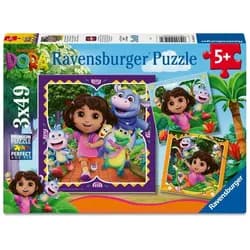 Ravensburger Puzzle Kinderpuzzle 3x49 Teile - Dora the Explorer, Puzzleteile
