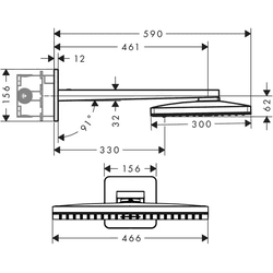 HG Kopfbr. SHOWERSOLUTIONS 460/300 3jet