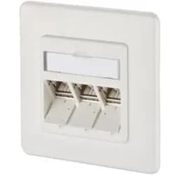 Metz Connect Anschlussdose, Cat.6A TN E-DATmod-3UP-rws