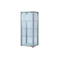 Vitrine Kavisa Silberfarben