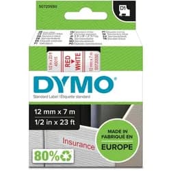DYMO Beschriftungsband rot|weiß