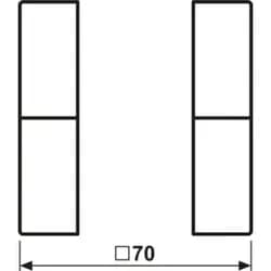 Jung Tastensatz komplett 2-fach LS502TSASWM