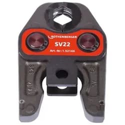 Pressbacke SV 22mm - schwarz