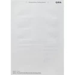 Gira Beschriftungsbogen 145500