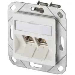 Metz Connect Anschlussdose, Cat.6A TN E-DATmod-2Upk-rws