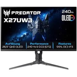 27" Predator X27U - 2560x1440 (QHD) - 240Hz - QD-OLED