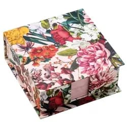 Kugelschreiber Zettelbox Blumengruss