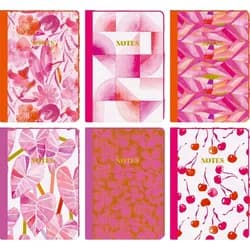 Coppenrath Notizbuch Notizhefte DIN A5 - All about pink, sort. bunt