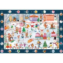 Mein Wimmel-Adventskalender: Fröhliches Schlittschuhlaufen