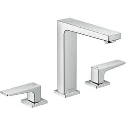 hansgrohe 3-Loch-Waschtischarmatur 160 Metropol m HG, Pus-Op-Abl, Ausl. 152mm, matt-sw