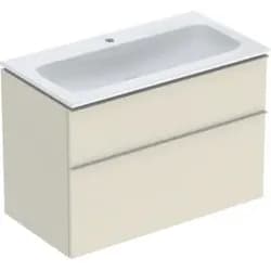 Geberit iCon Set MWT m. US, 2 Schubl. 90x63x48cm, sandgrau/KeraTect