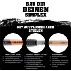 Halder SIMPLEX-Schonhammer Ersatzstiel 80