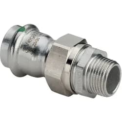 VIEGA Übergangsverschraubung AG Sanpress Inox Edelstahl 42mmx1 1/2"
