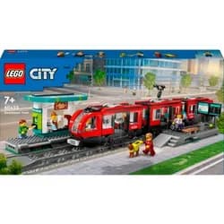 LEGO® Straßenbahn mit Haltestelle