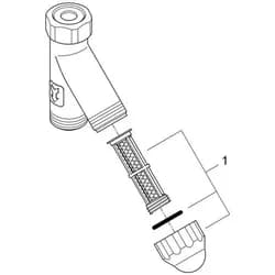 Grohe WAS-Schrägfilter 41275000 chrom
