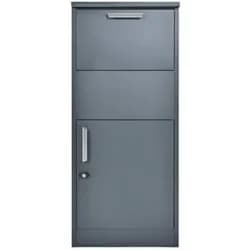 Westmann Stahl Paketbox Pepe Anthrazit 50x39x114 cm - Grau