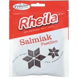 Rheila Salmiak Pastillen mit Zucker
