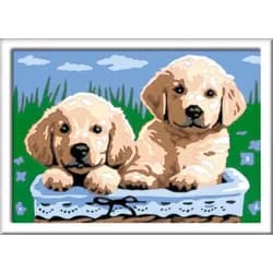 Ravensburger Malen nach Zahlen Süße Hundewelpen