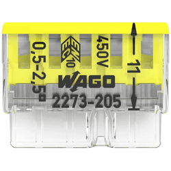 WAGO Compact-Steckklemmen 5x2,5mm2 100 Stk.