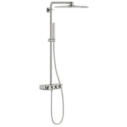 GROHE Euphoria SmartControl Duschsystem mit Thermostatarmatur Supersteel 26508DC0