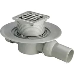 Viega Badablauf 4935.1 in 40x50mm Kunststoff grau