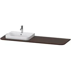Duravit Konsole „Happy D.2 Plus“, links in Nussbaum gebürstet