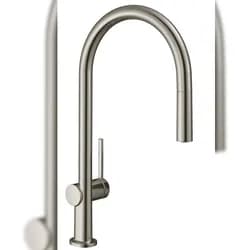 Hans Grohe Hansgrohe Talis M54 Einhebel-Küchenmischer 210 mit Ausziehauslauf, Edelstahl
