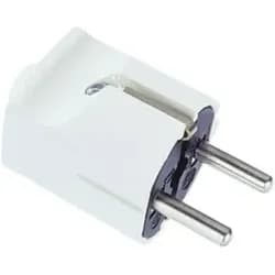 Schukostecker - weiß