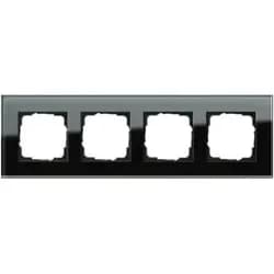 Gira Abdeckrahmen 4f. sw-glas 021405