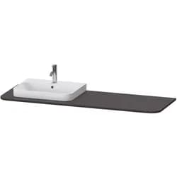 Duravit Konsole „Happy D.2 Plus“, links in Graphit Supermatt